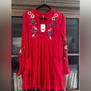 Free People Mia Mini Red dress